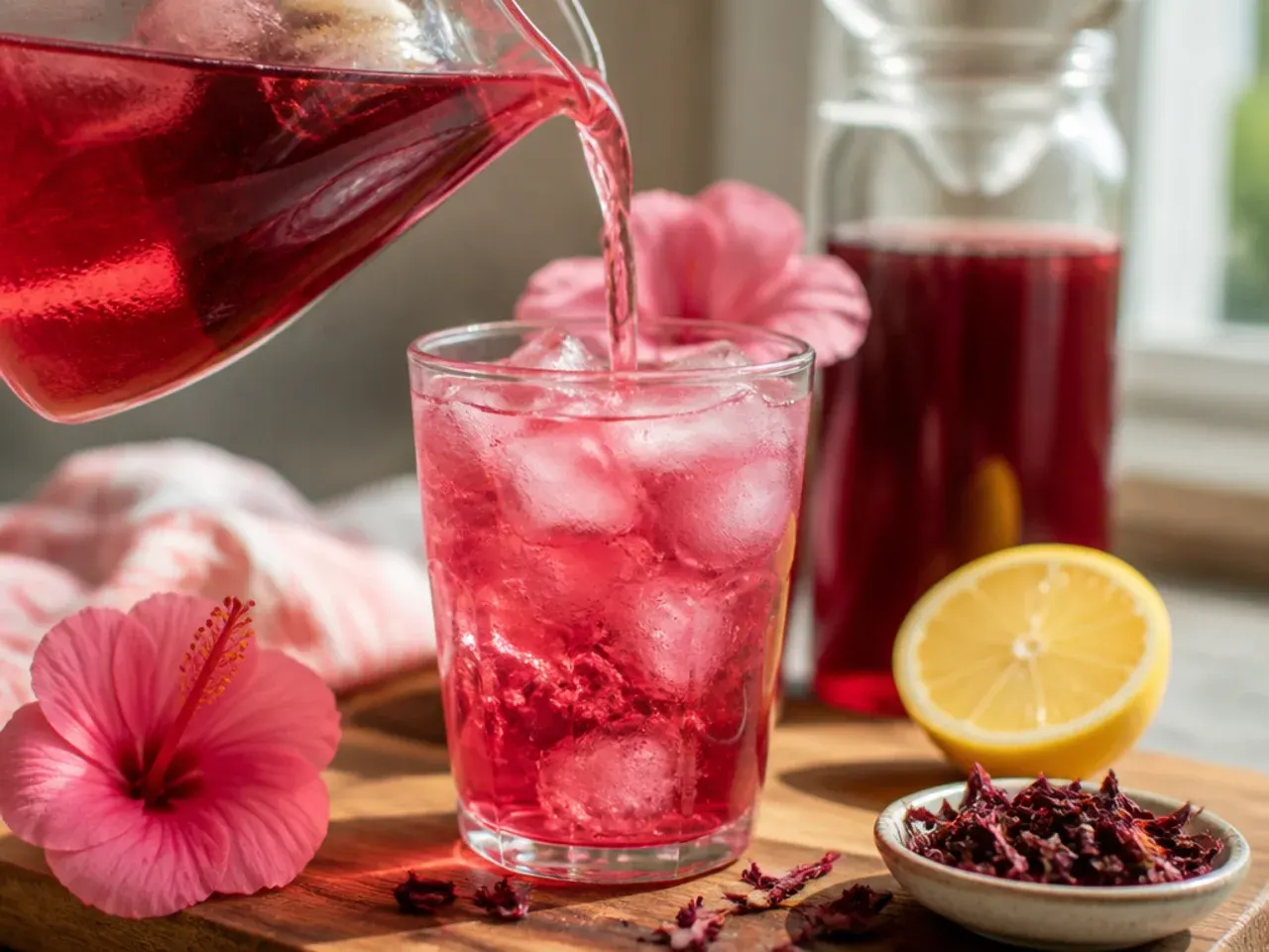 pink drinks non alcoholic recipe step 1