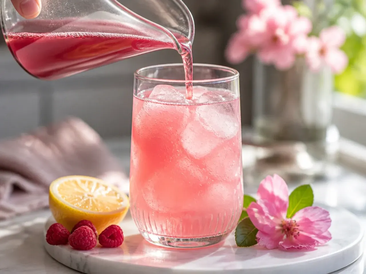 pink drinks non alcoholic recipe step 3