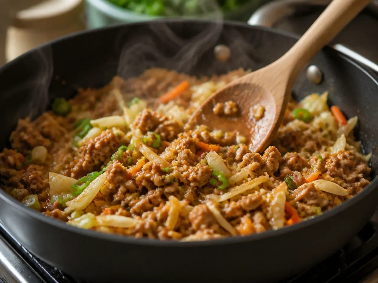pork egg roll in a bowl recipe step 6