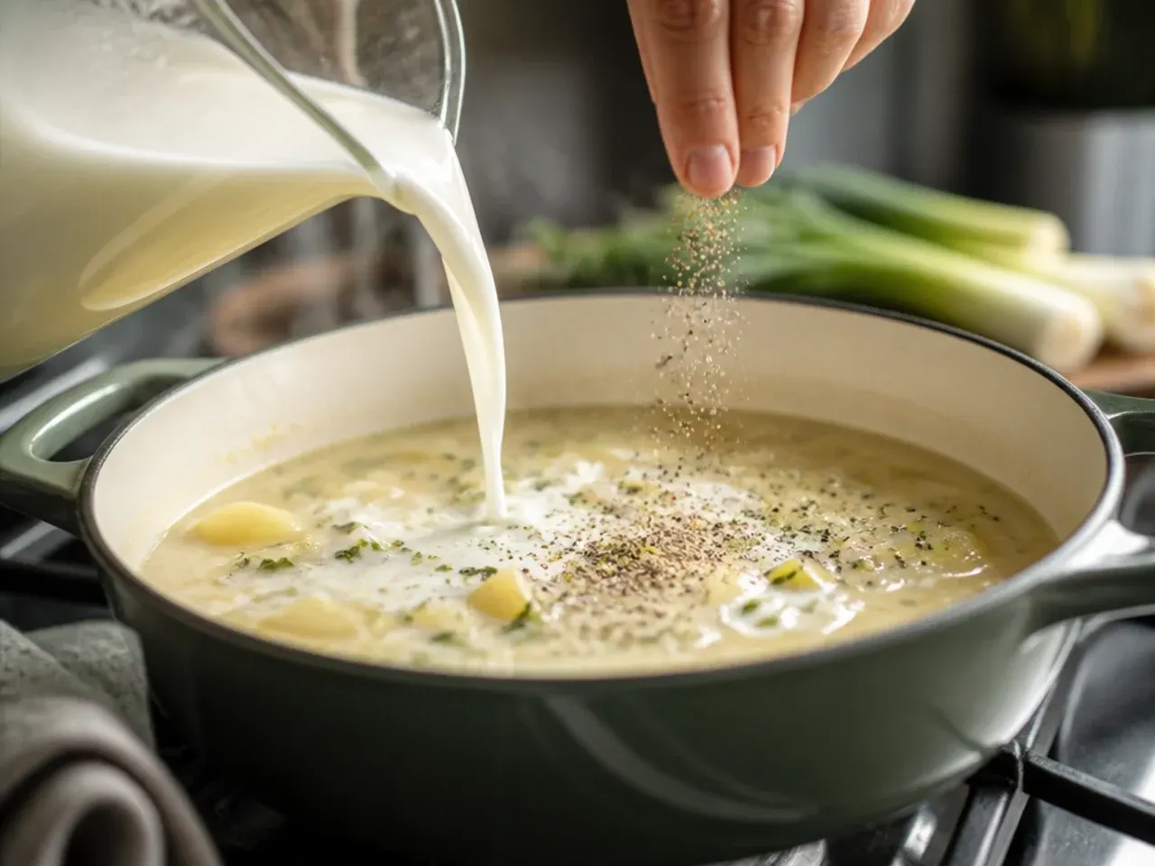 potato leek soup recipe step 6