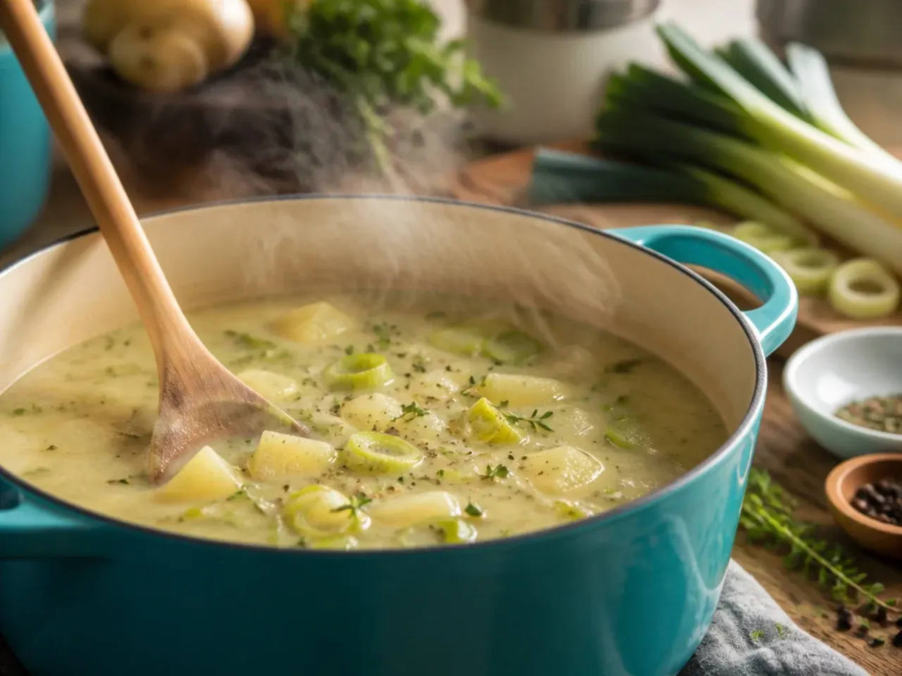 potato leek soup recipe step 7