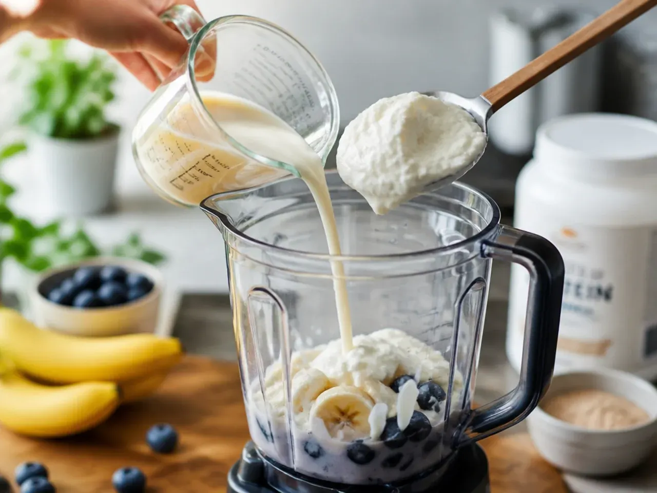 protein smoothie recipes healthy recipe step 2