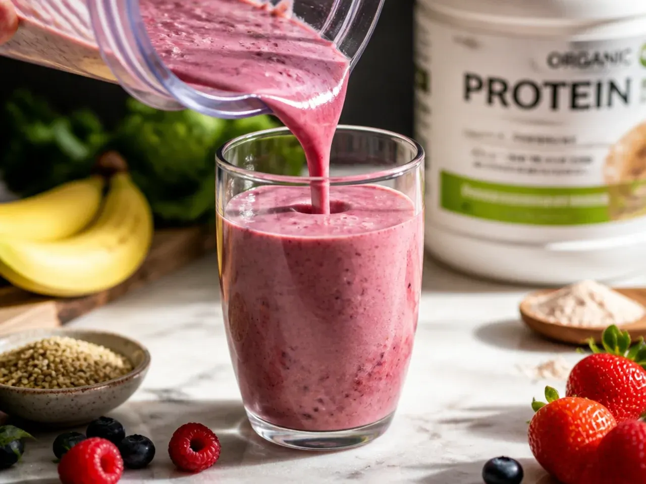 protein smoothie recipes healthy recipe step 7