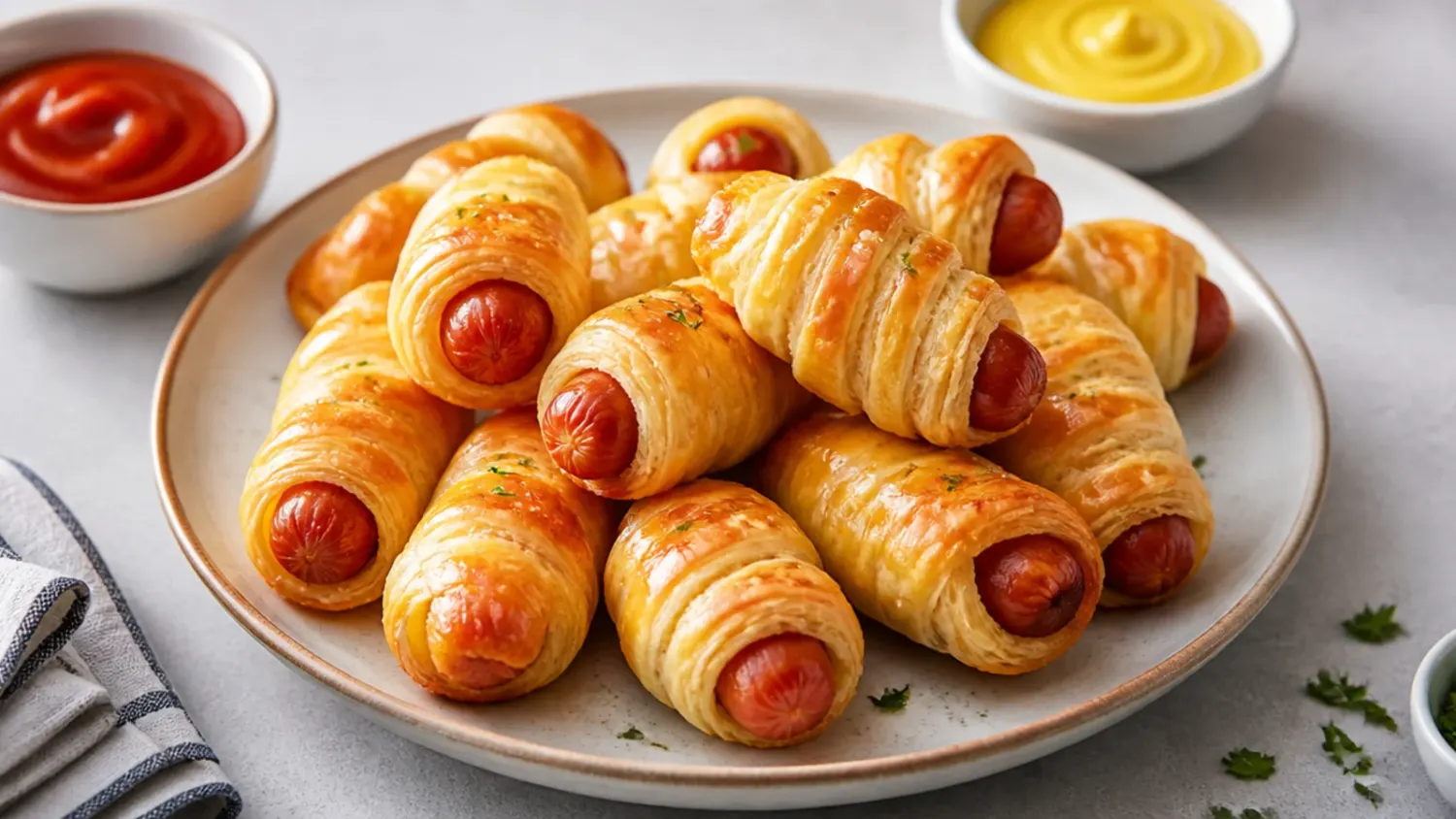 puff pastry pigs in a blanket — 20 Simple Puff Pastry Pigs in a Blanket