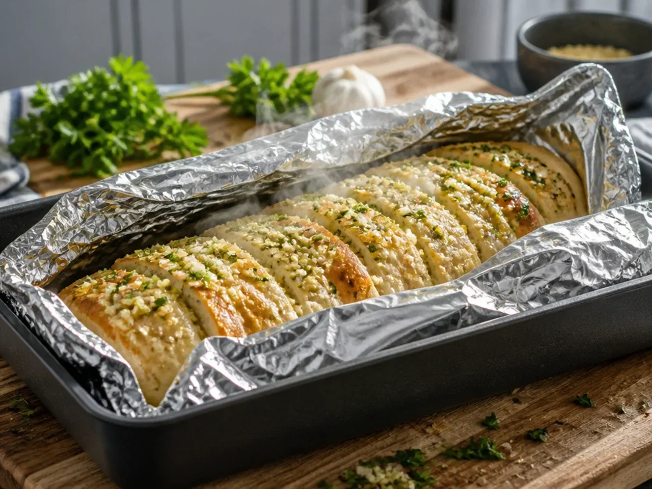 pull apart garlic bread recipe step 5
