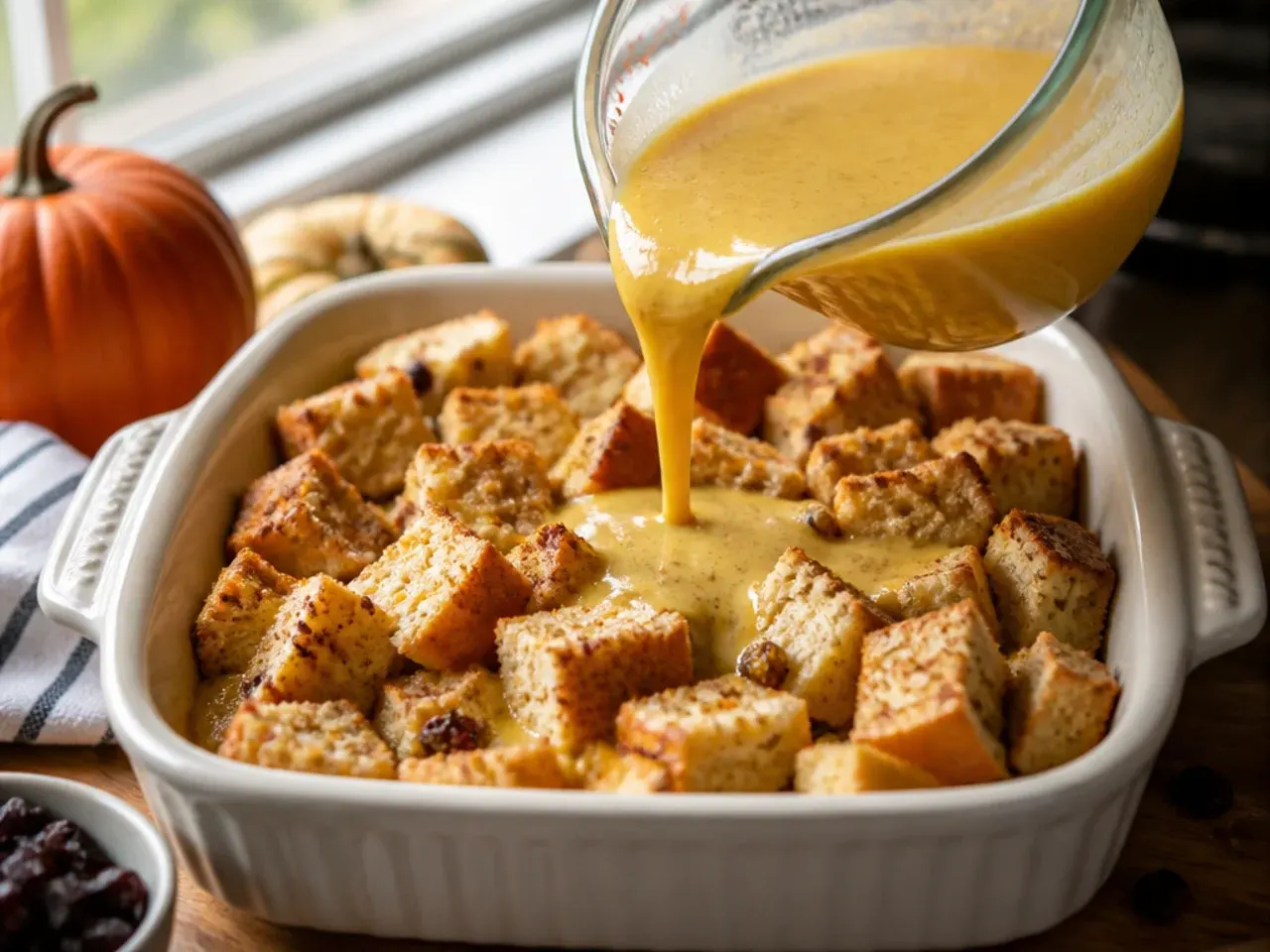 pumpkin french toast casserole recipe step 4