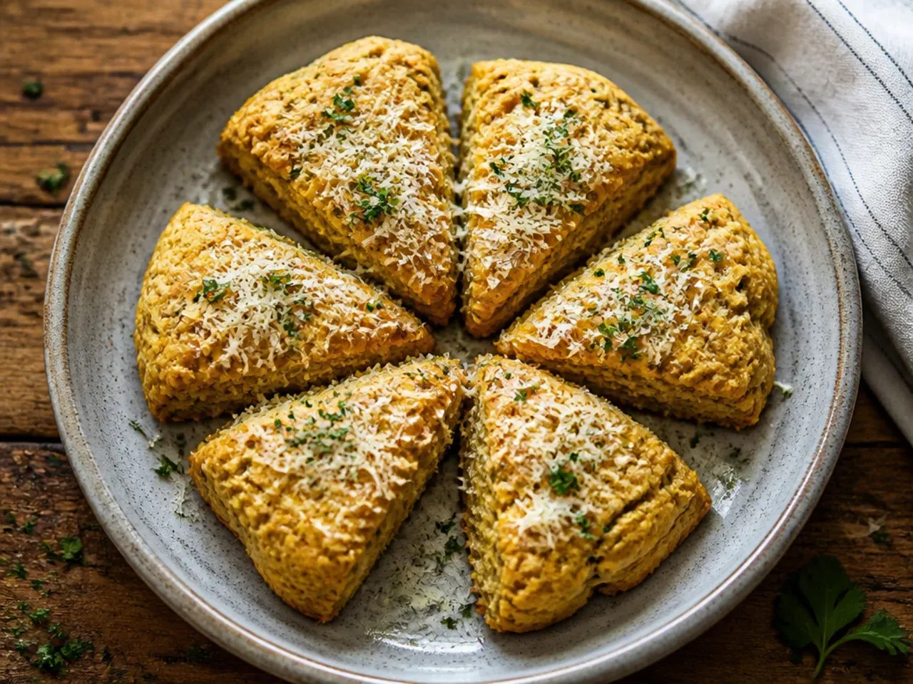 Classic double-glazed pumpkin scones with a drizzled spiced topping