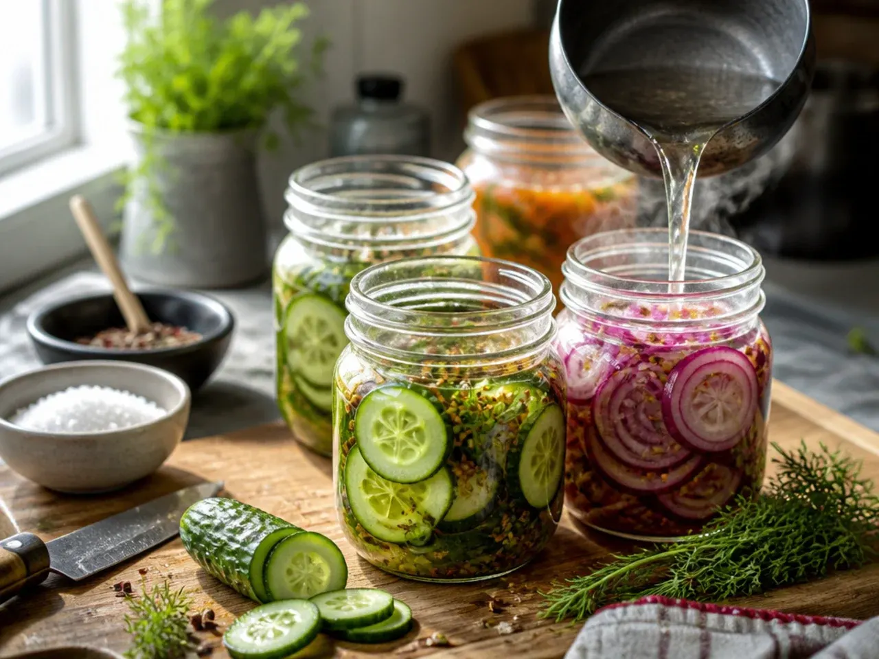 quick pickles refrigerator recipe step 3