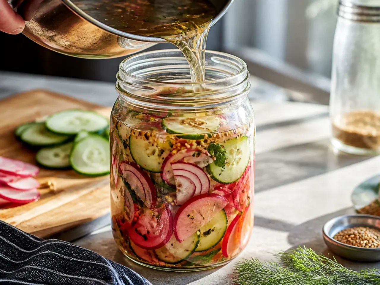 quick pickles refrigerator recipe step 7