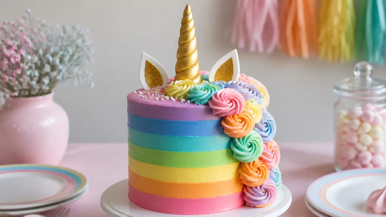 rainbow unicorn cake — 15 Creative Rainbow Unicorn Cake Ideas