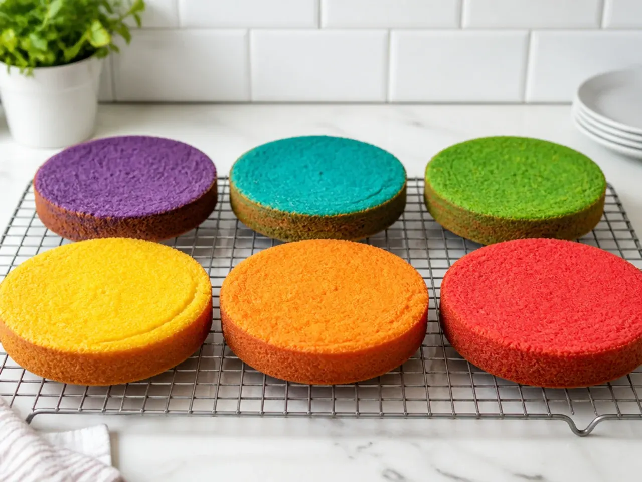 rainbow unicorn cake — step 5: cool completely