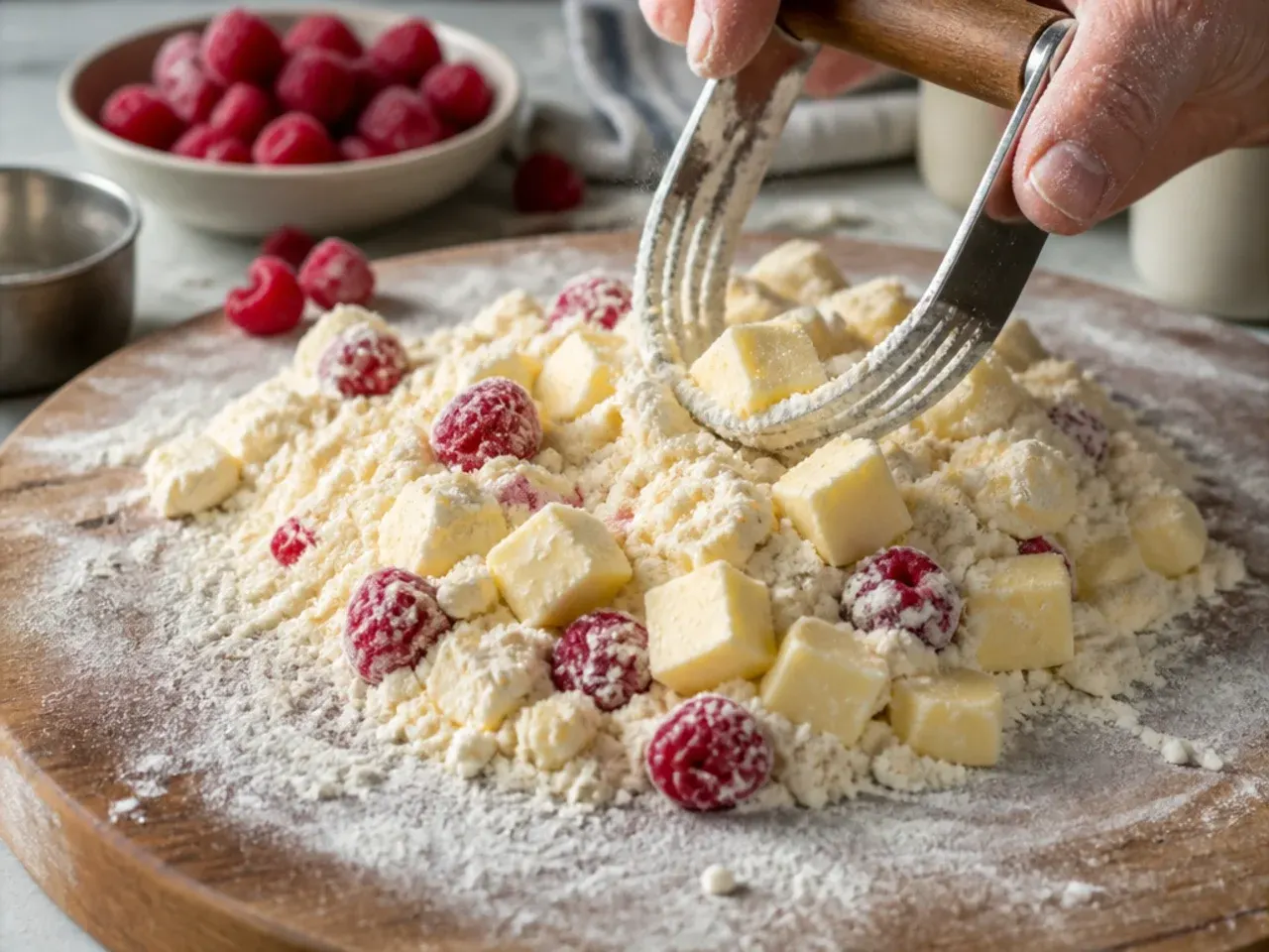 raspberry scones recipe step 2