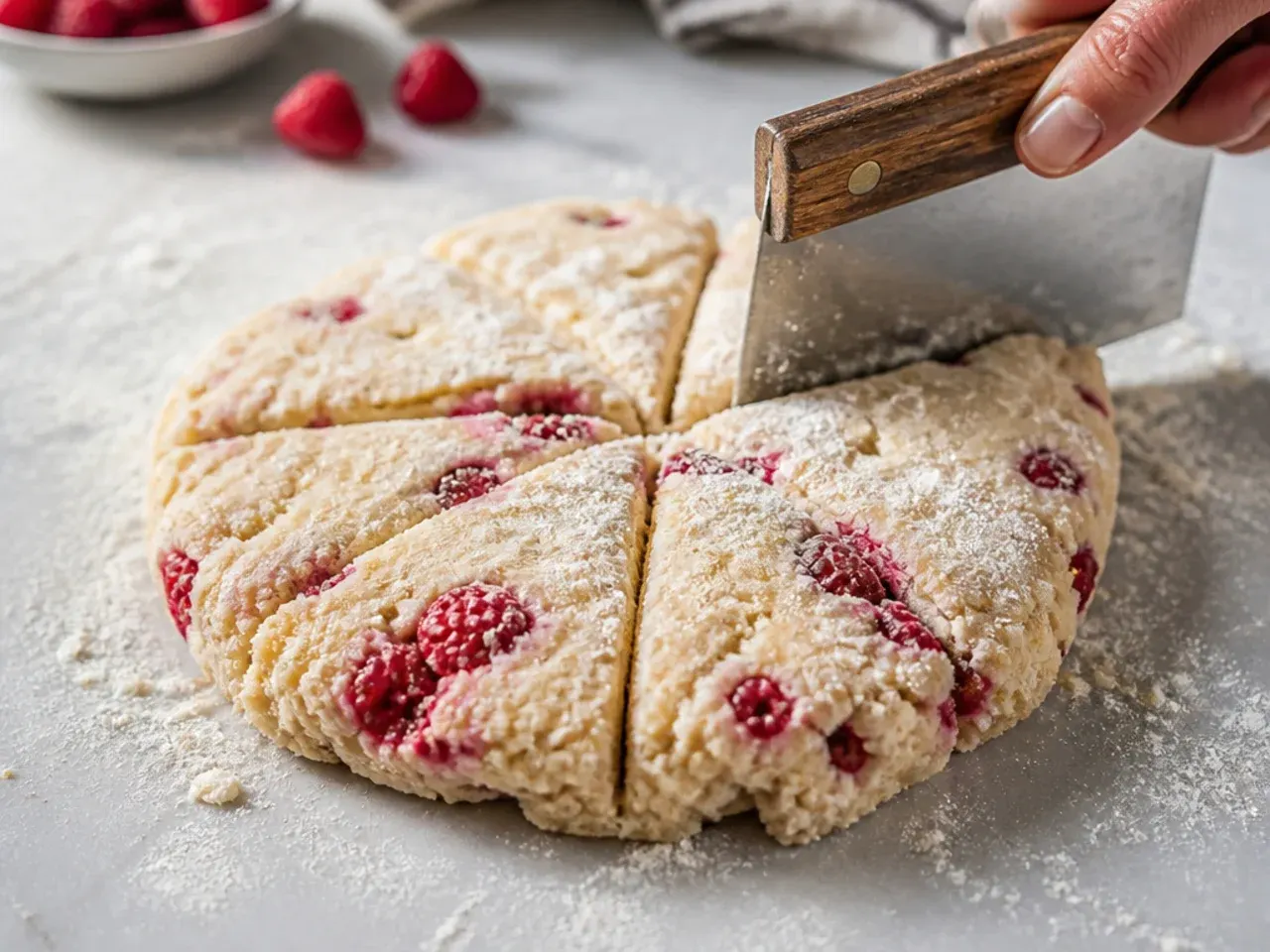 raspberry scones recipe step 5