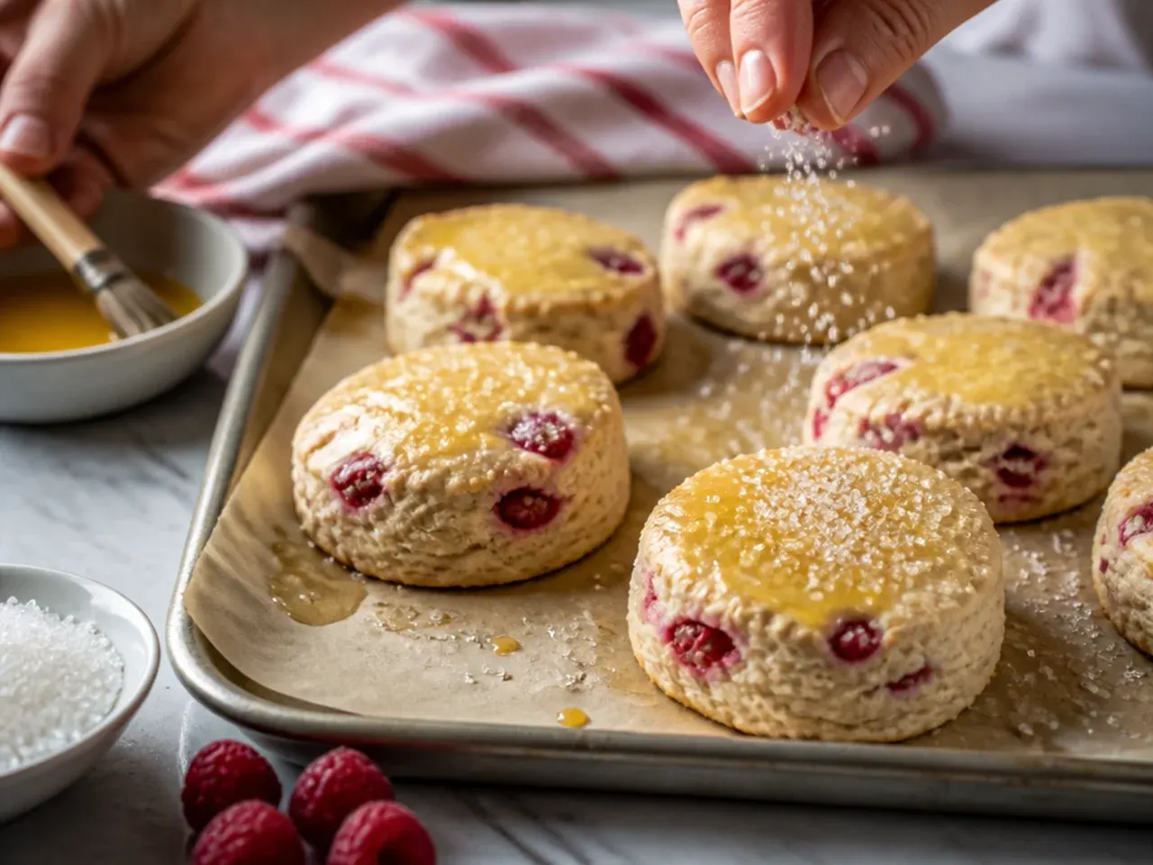 raspberry scones recipe step 6