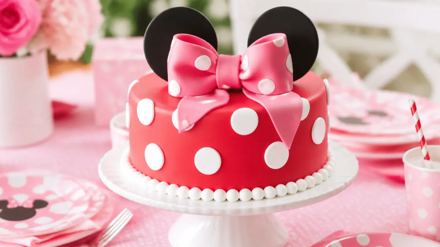 red minnie mouse cake — 20 Bold Red Minnie Mouse Cake Ideas