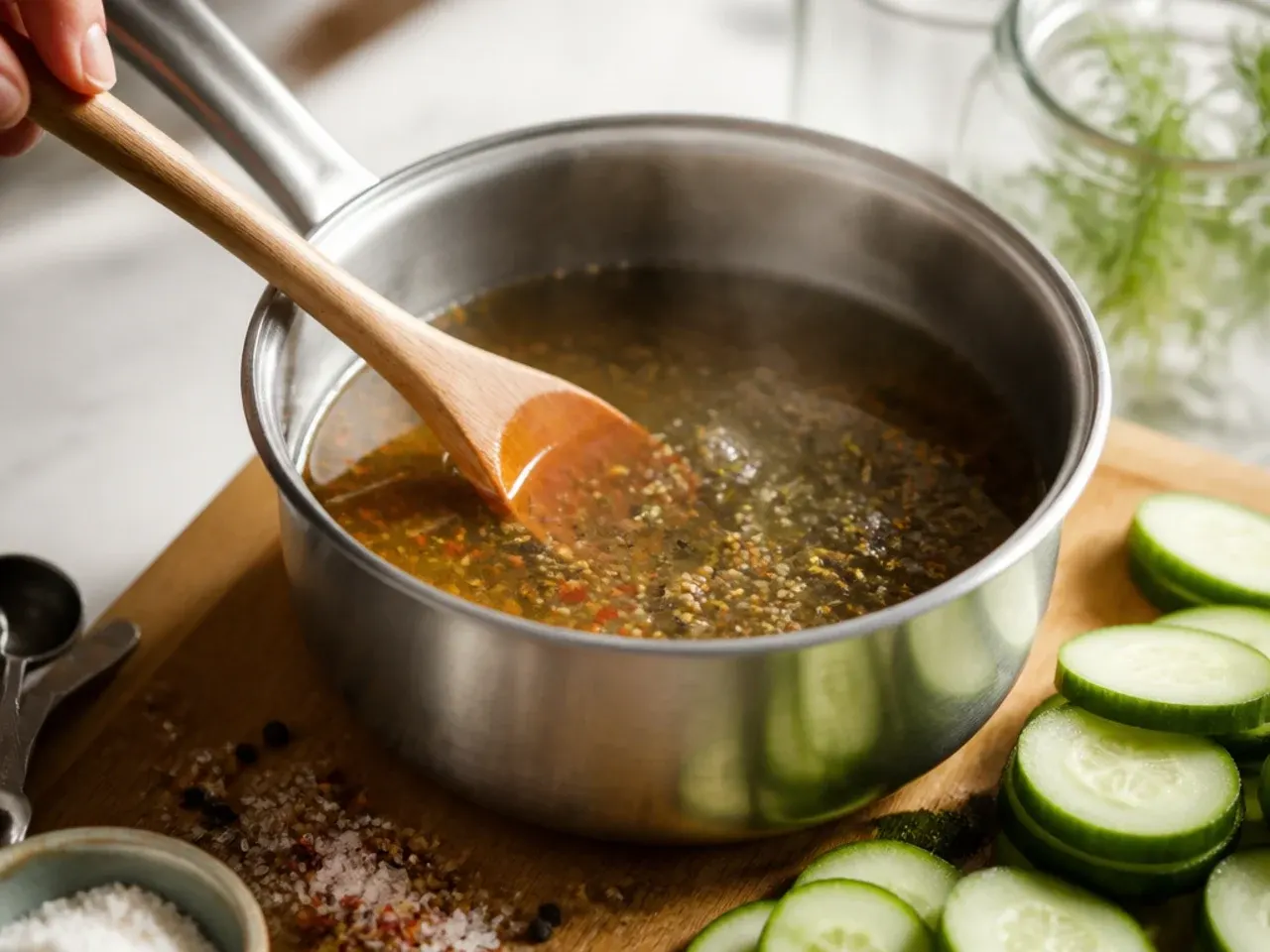 refrigerator bread and butter pickles recipe step 4