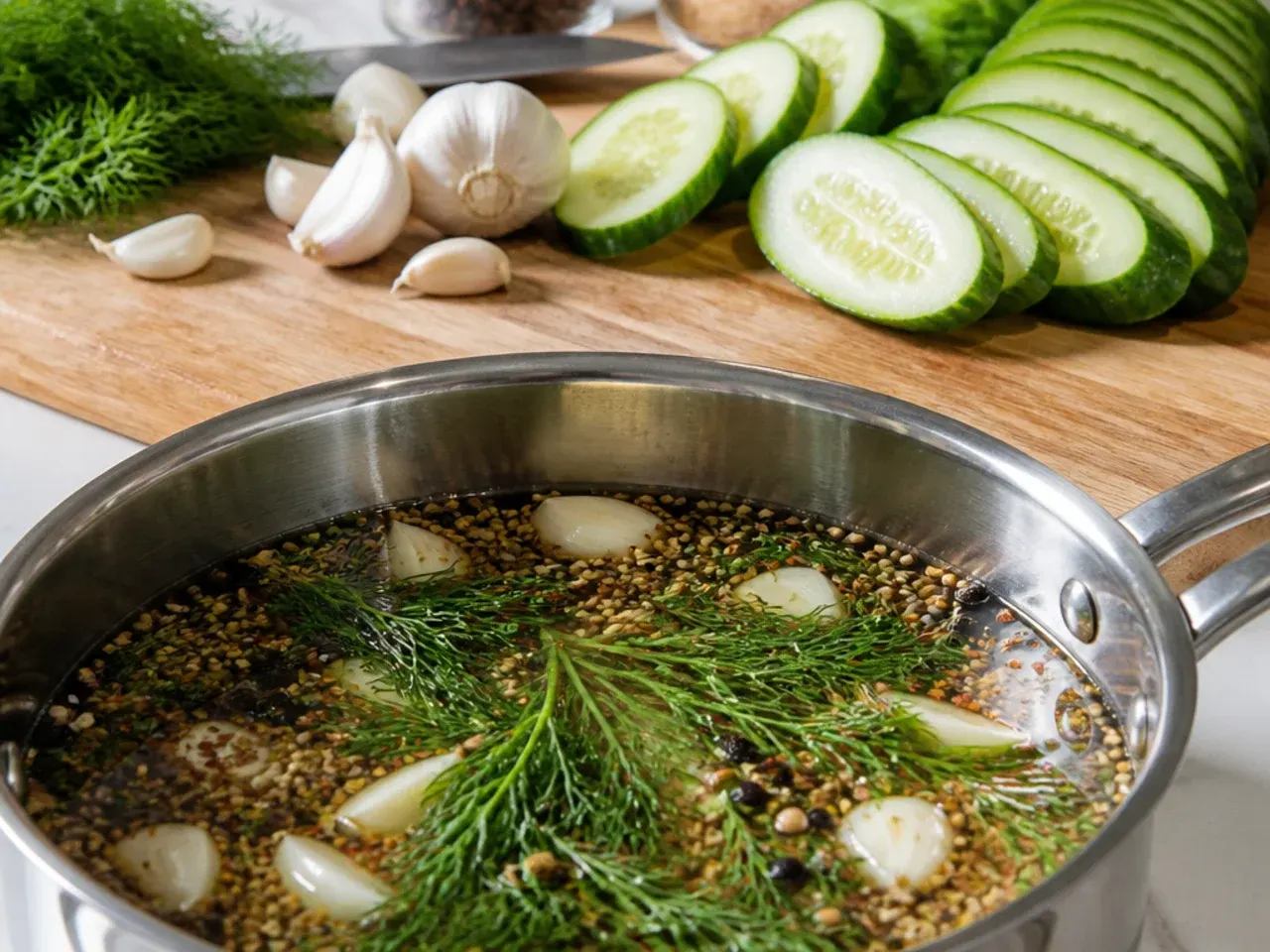 refrigerator dill pickles crunchy recipe step 3