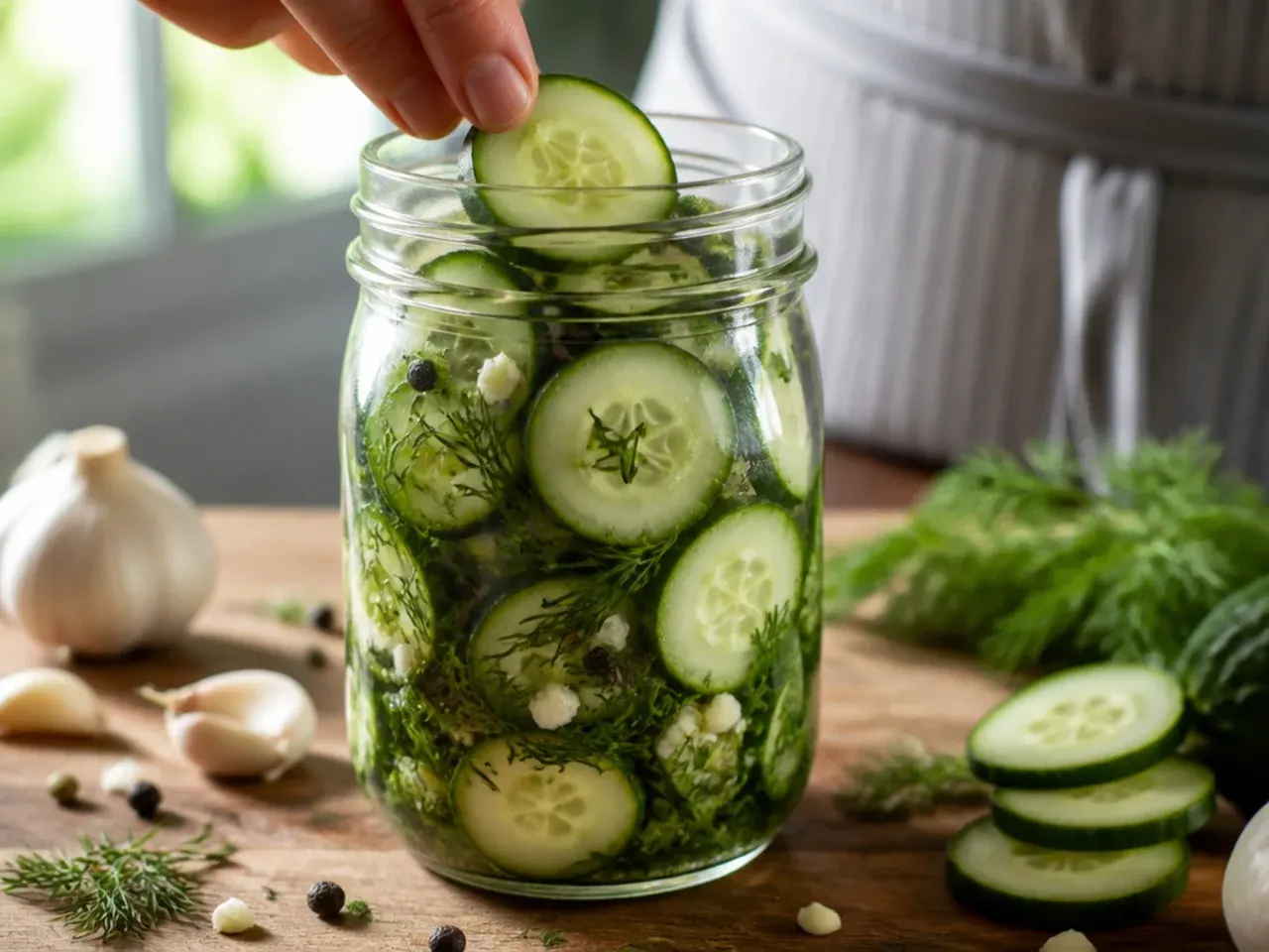 refrigerator dill pickles crunchy recipe step 4