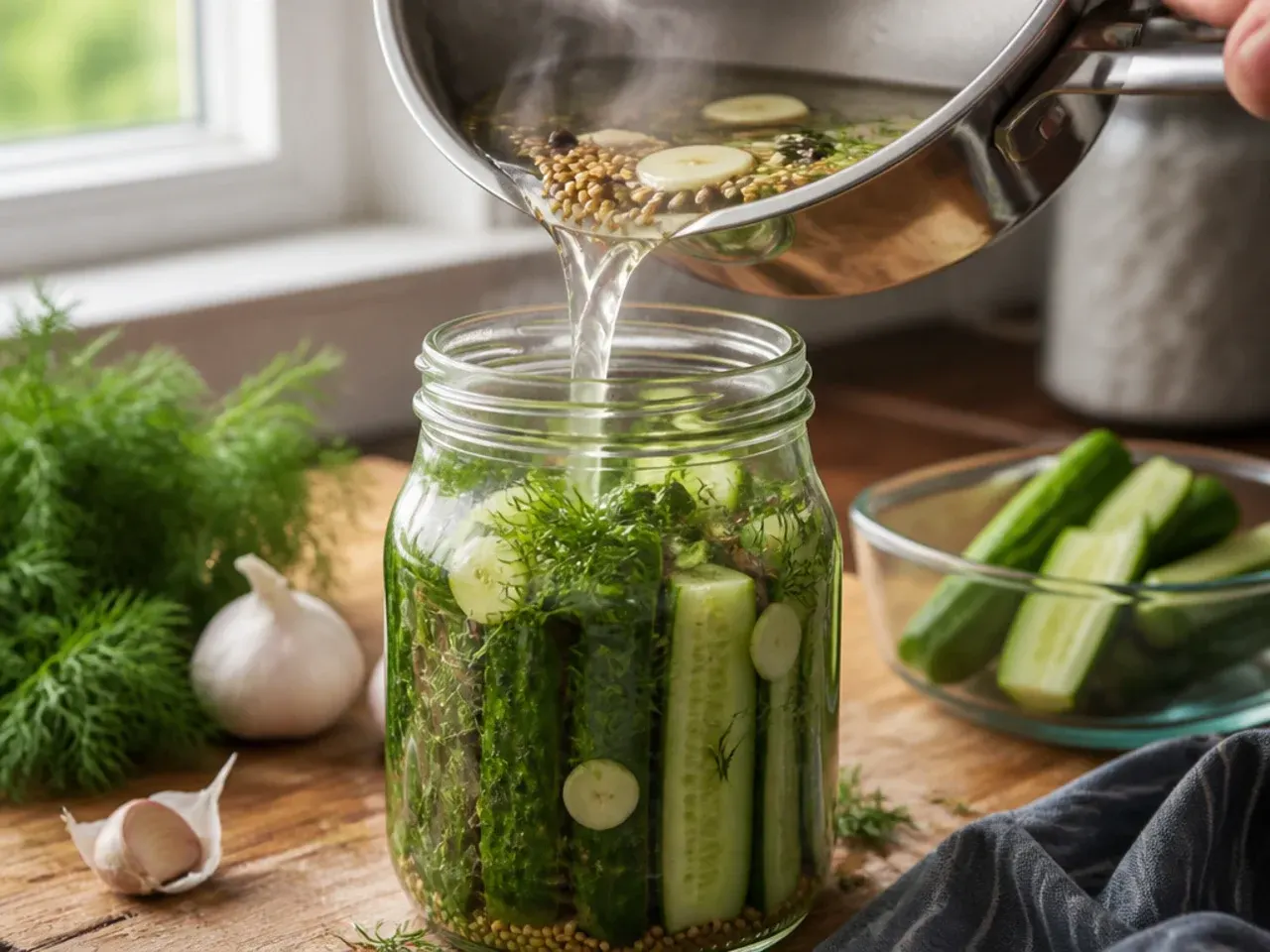 refrigerator dill pickles crunchy recipe step 5