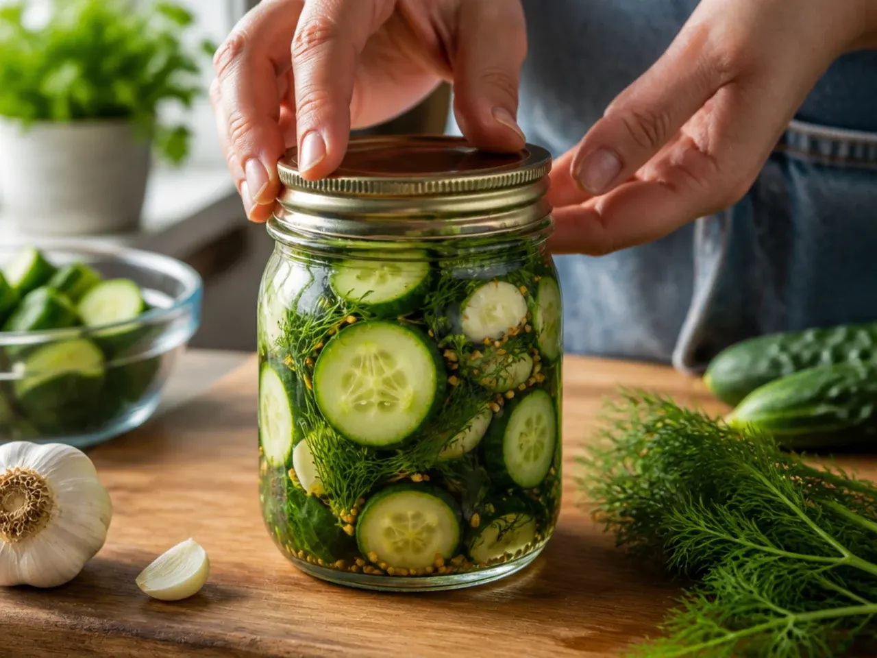 refrigerator dill pickles crunchy recipe step 6