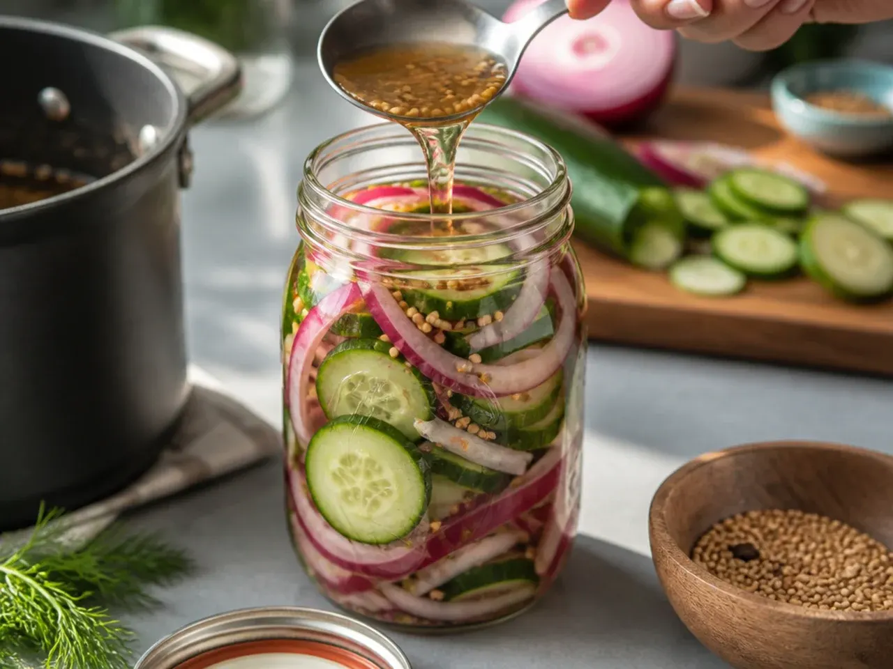 refrigerator pickles and onions recipe step 4