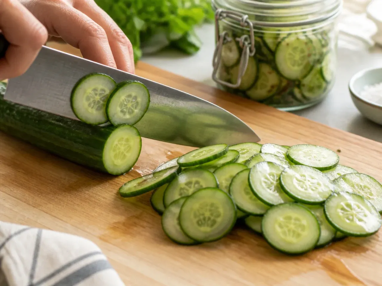 refrigerator pickles sweet recipe step 1