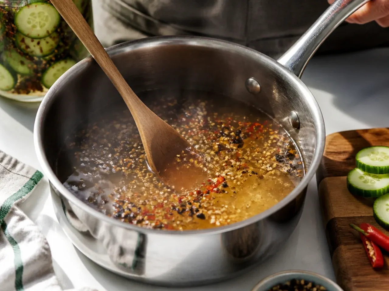 refrigerator pickles sweet recipe step 4