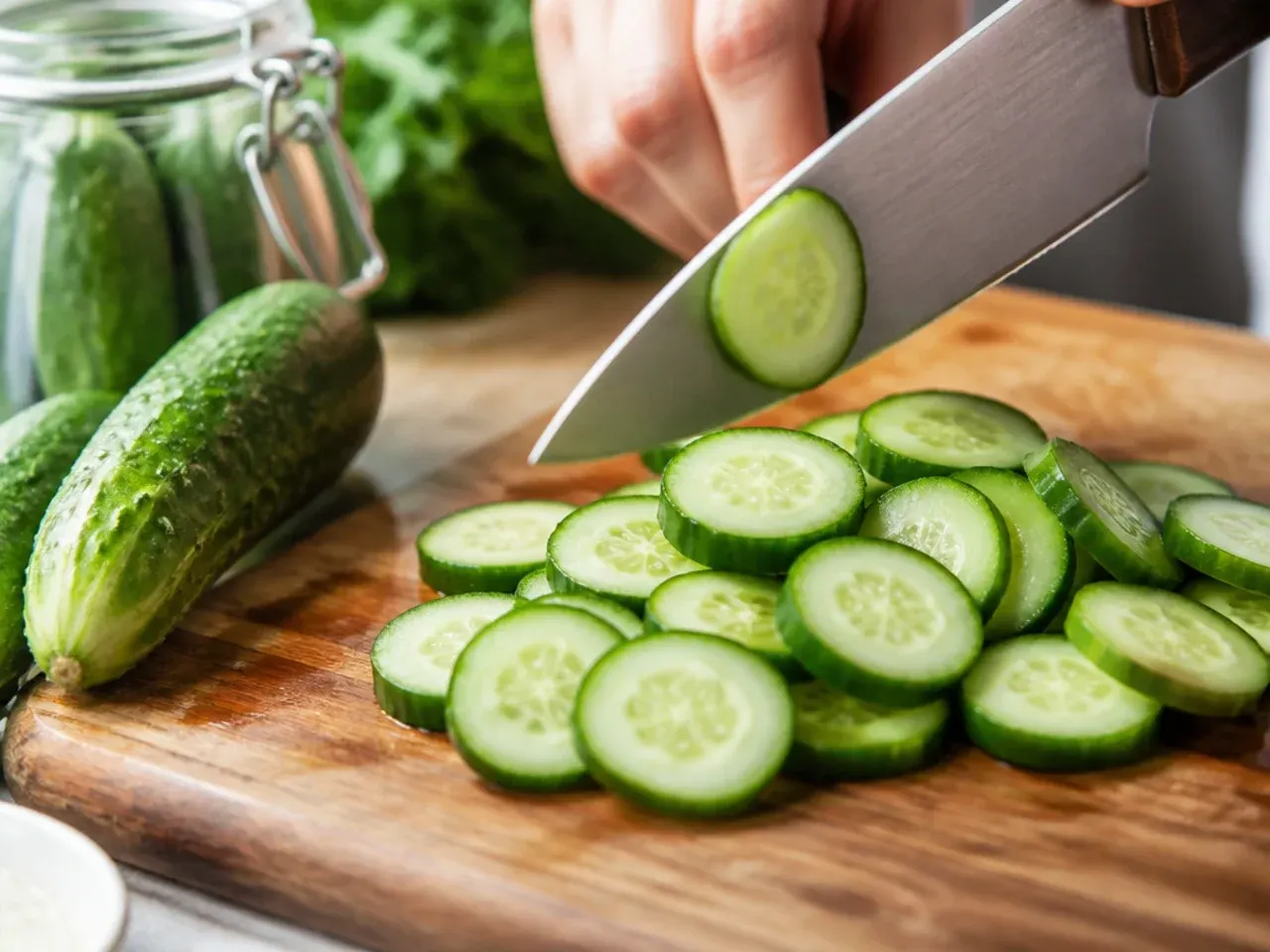refrigerator pickles recipe step 1