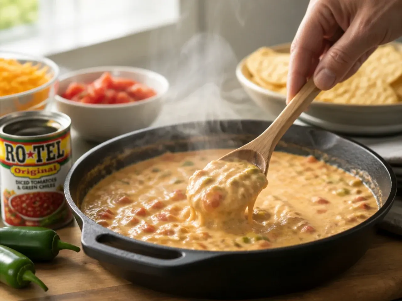 rotel cheese dip velveeta recipe step 7