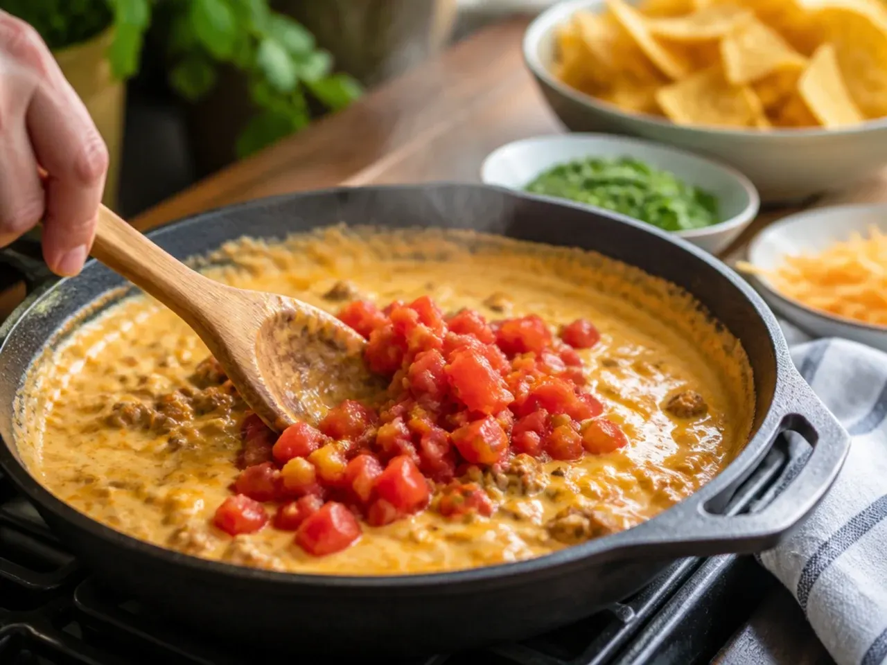 rotel cheese dip recipe step 5