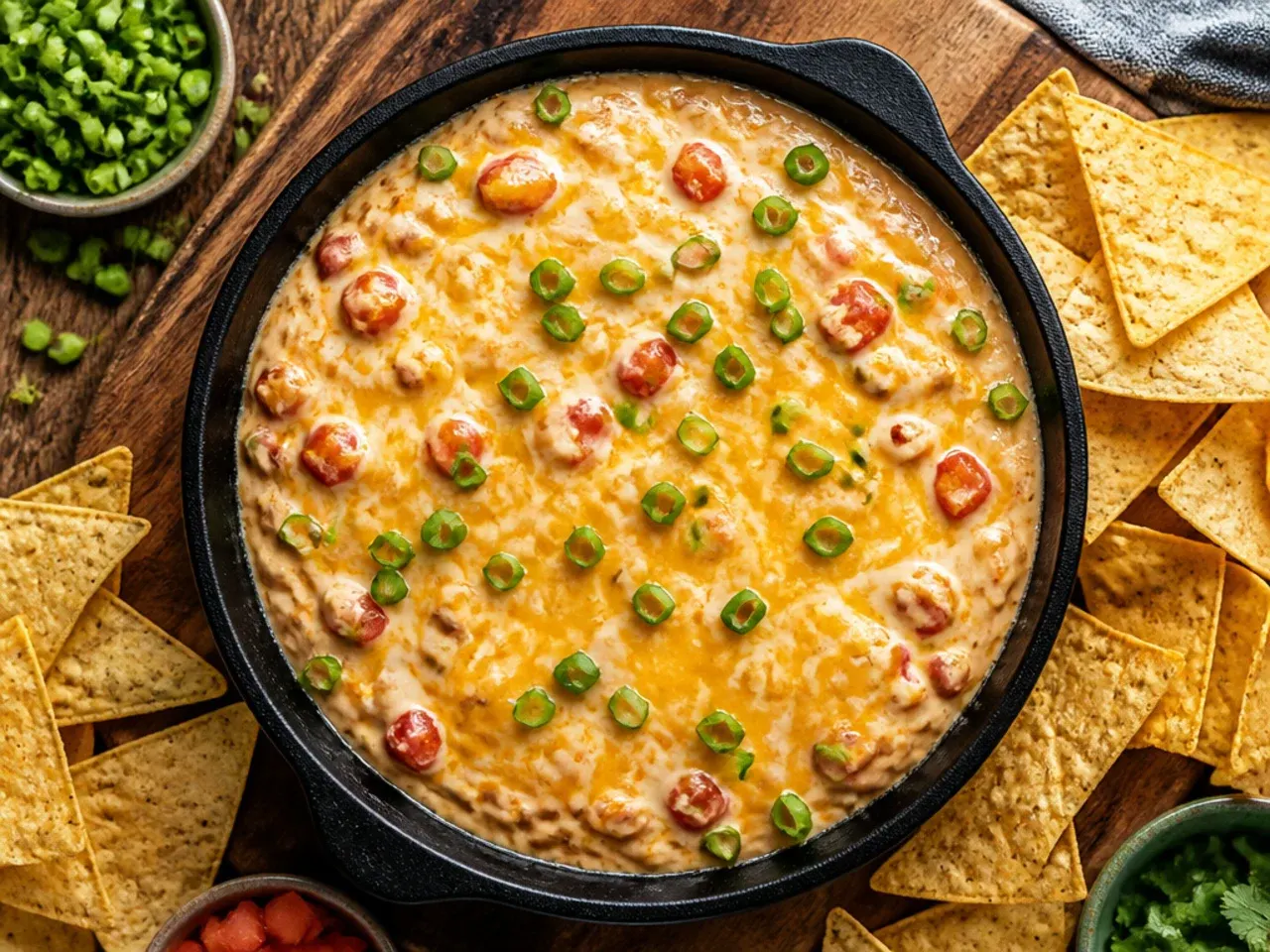 Budget rotel dip made with supermarket own-brand tomatoes and processed cheese