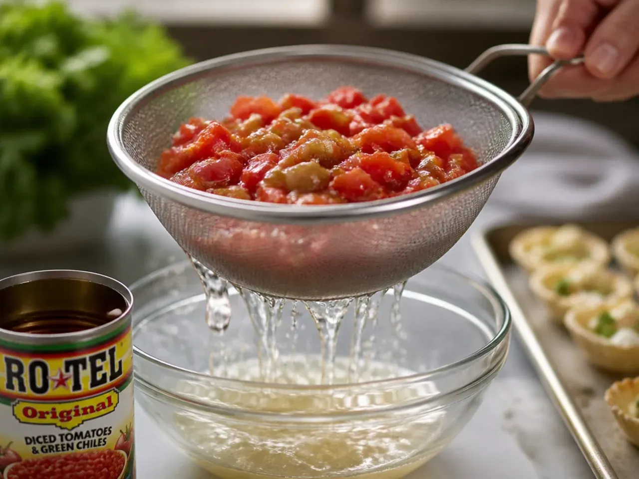 rotel phyllo cup appetizers recipe step 3