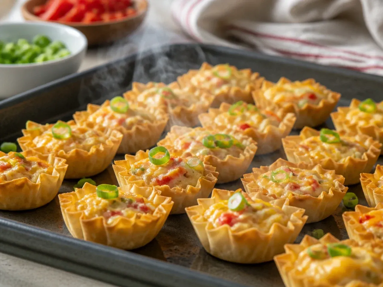 rotel phyllo cup appetizers recipe step 7