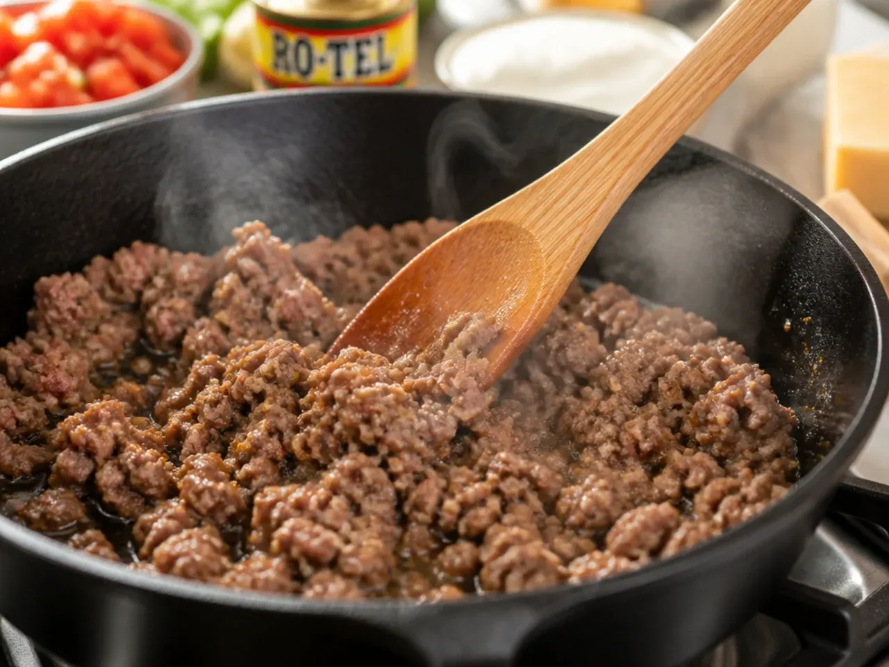 rotel sausage dip recipe step 1