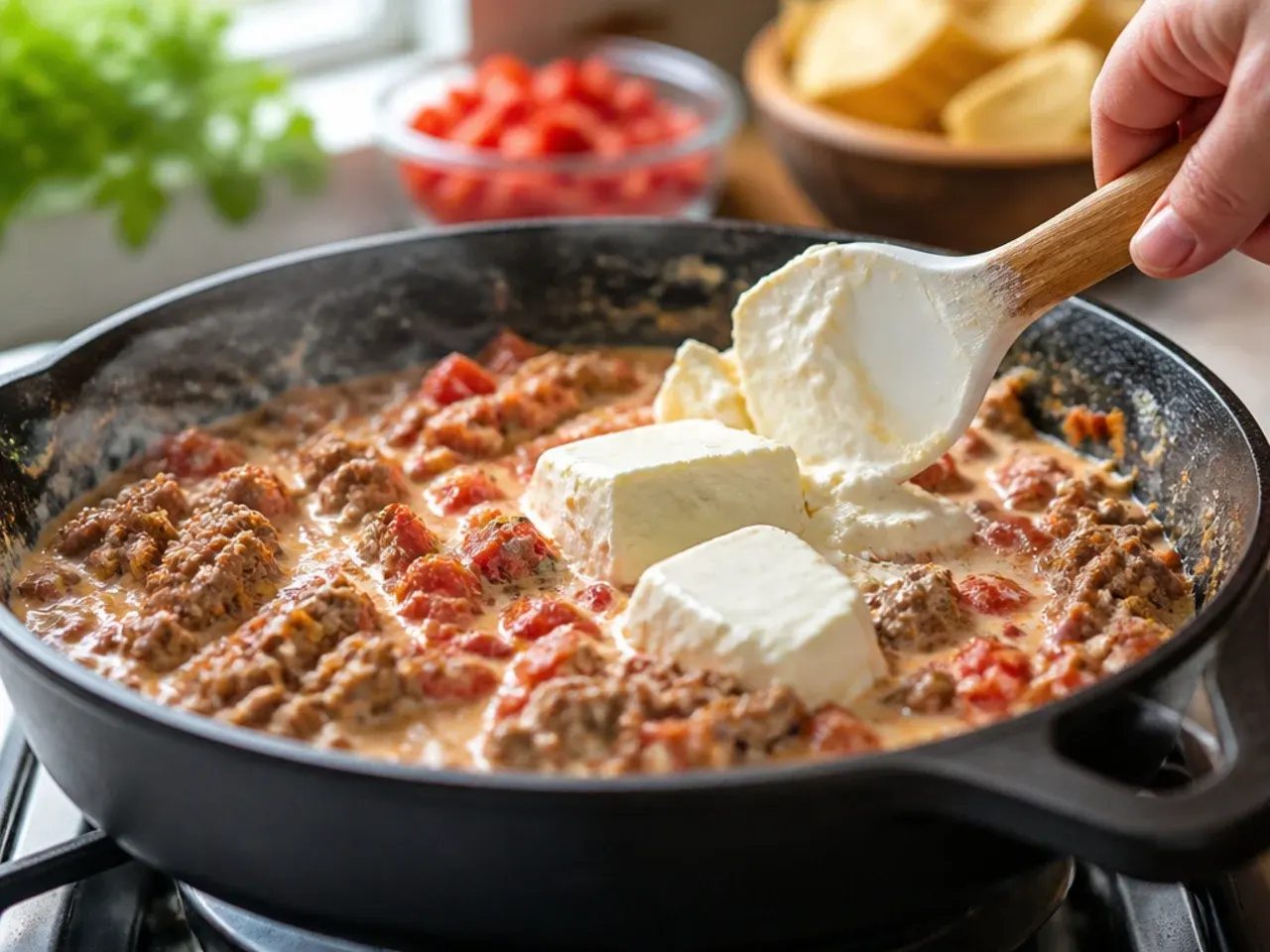 rotel sausage dip recipe step 5