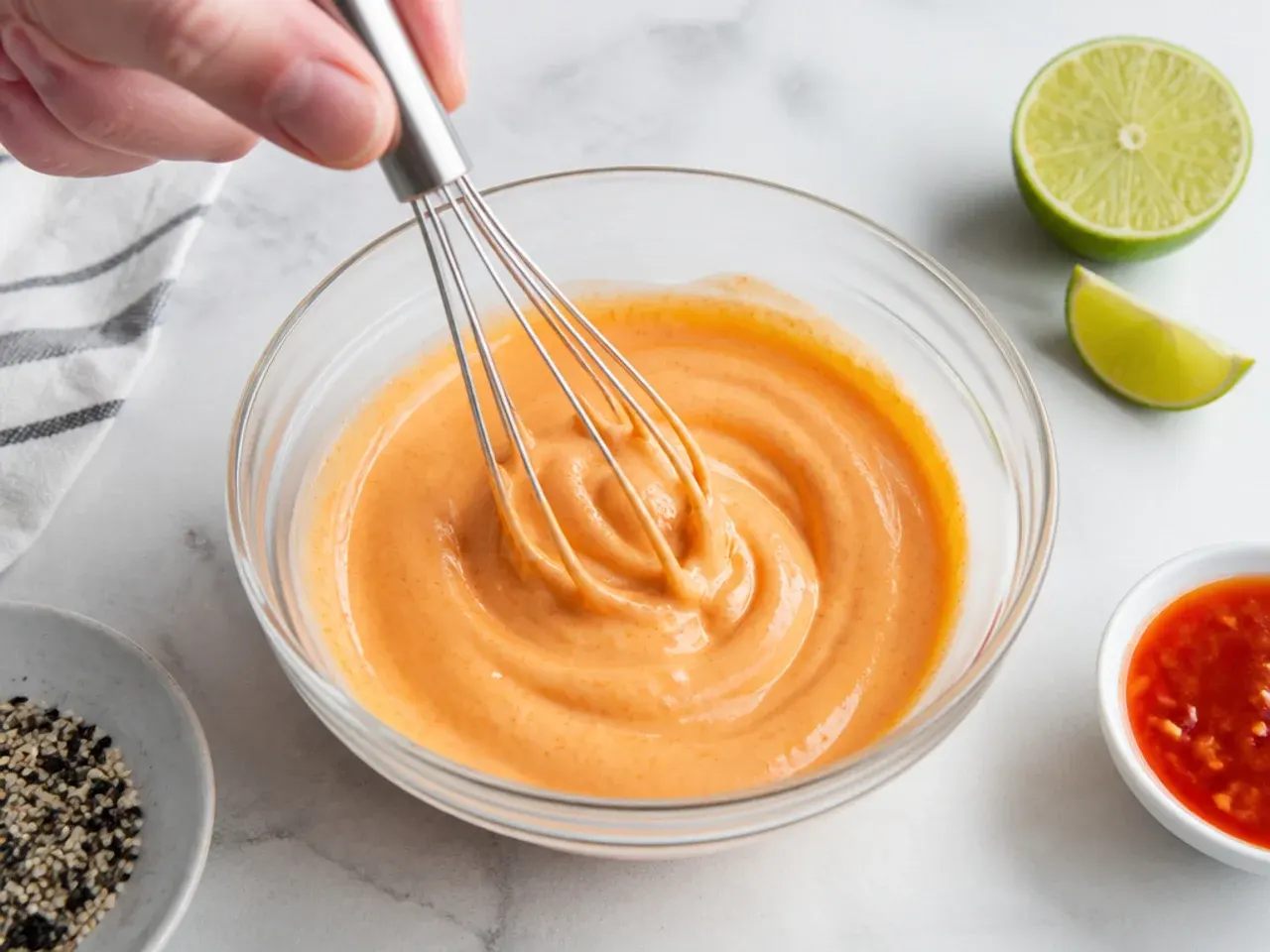 salmon sushi bowl sauce — step 5: make the spicy mayo sauce