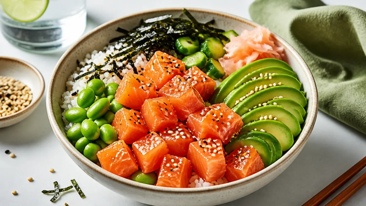 salmon sushi bowl — 15 Gorgeous Salmon Sushi Bowl Ideas