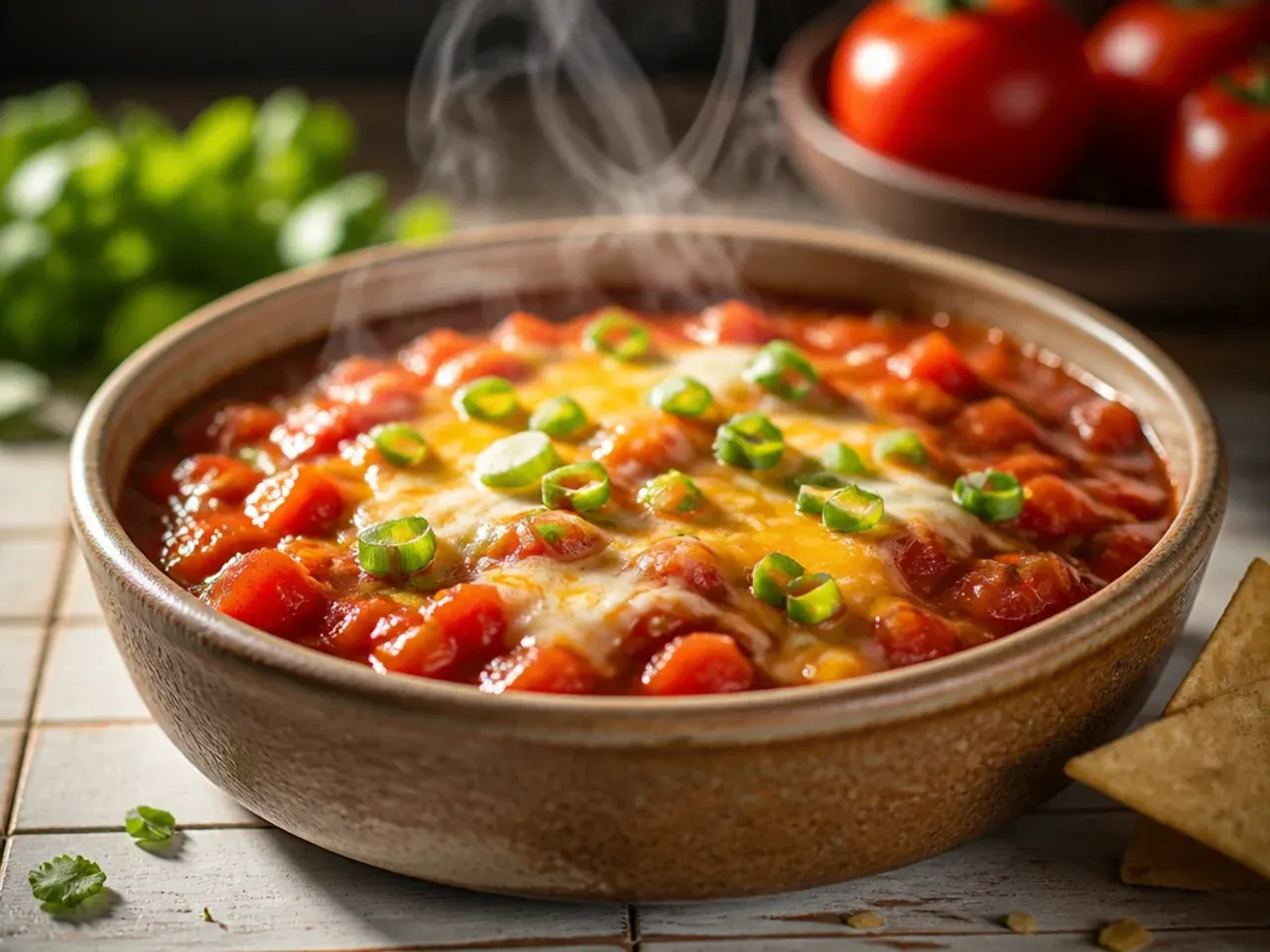 Mild kid-friendly tomato salsa served alongside soft tortilla wedges