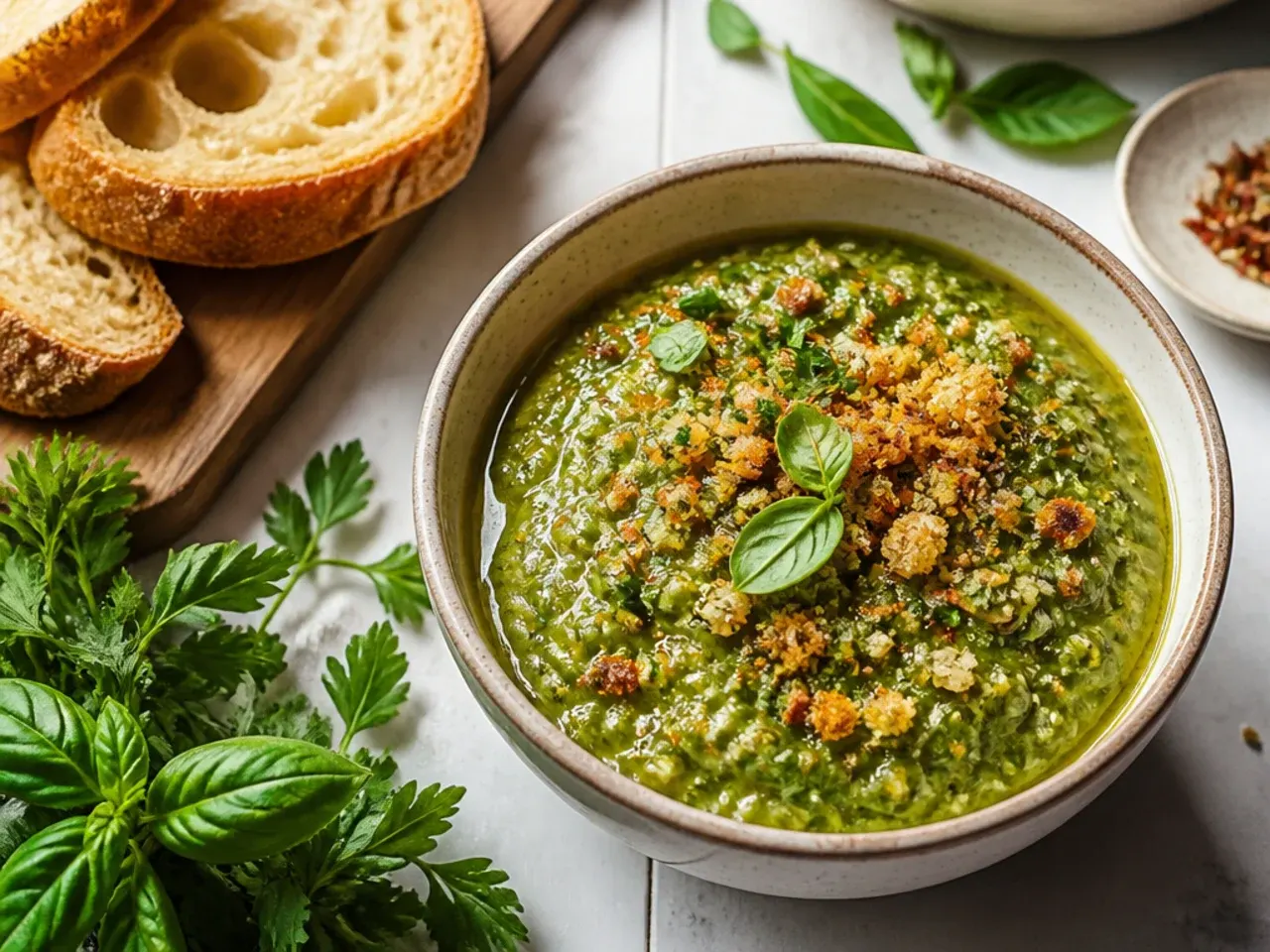 Deeply charred tomatillos and toasted cumin seeds for salsa verde