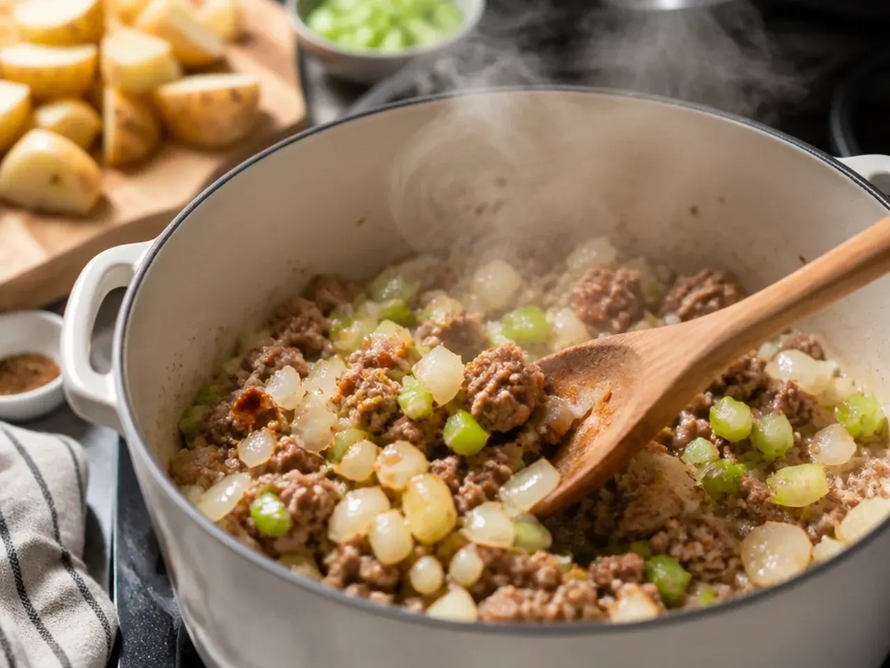 sausage potato soup recipe step 3
