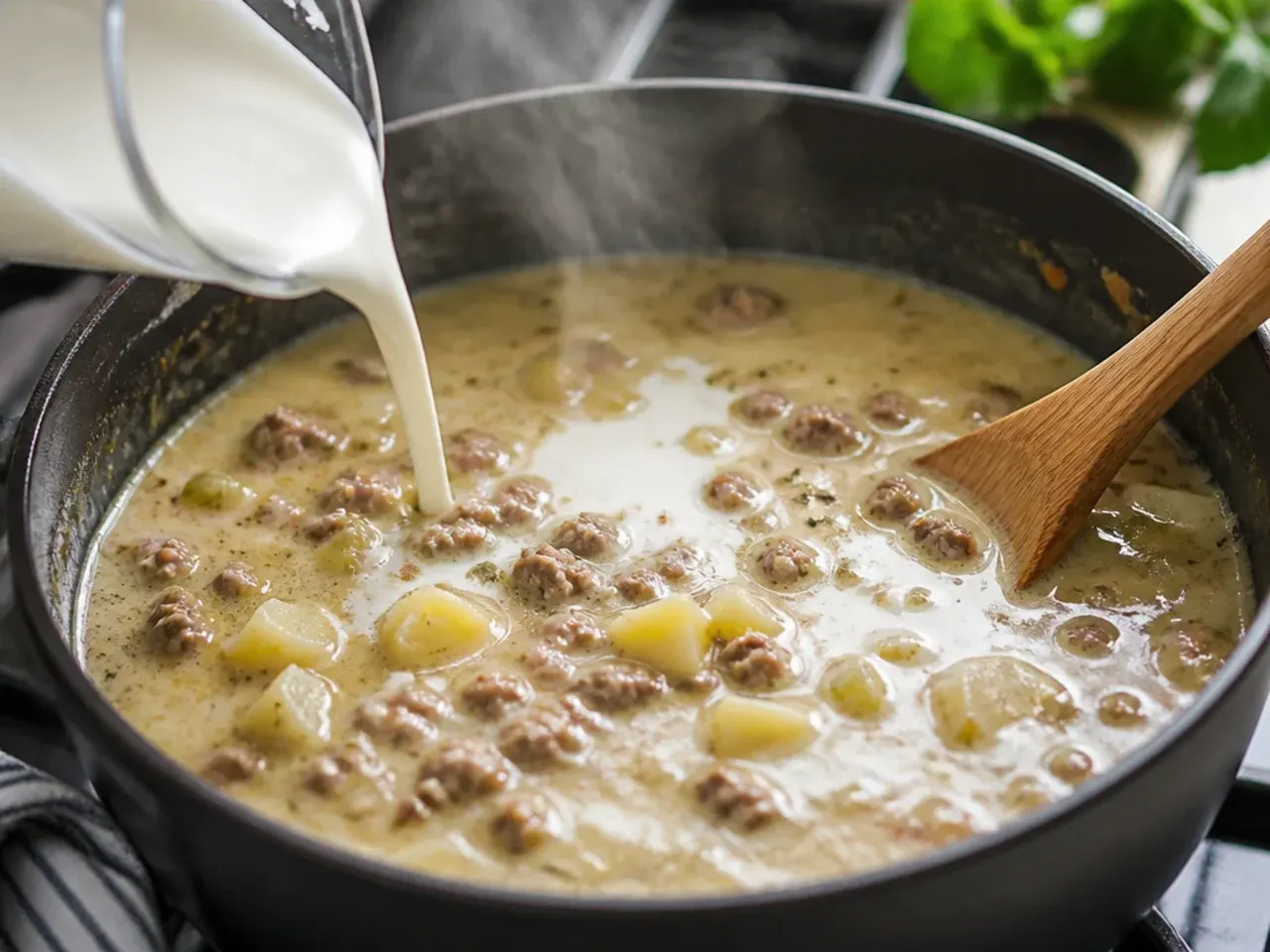 sausage potato soup recipe step 6