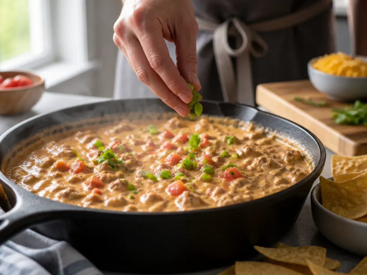 sausage rotel cream cheese dip recipe step 7