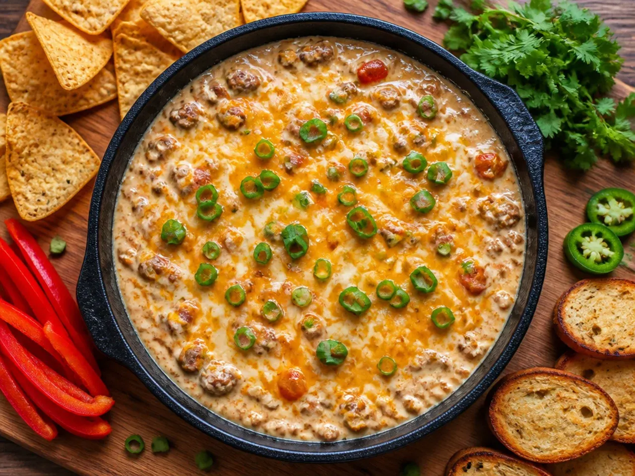 Simple budget sausage rotel dip made with everyday supermarket ingredients