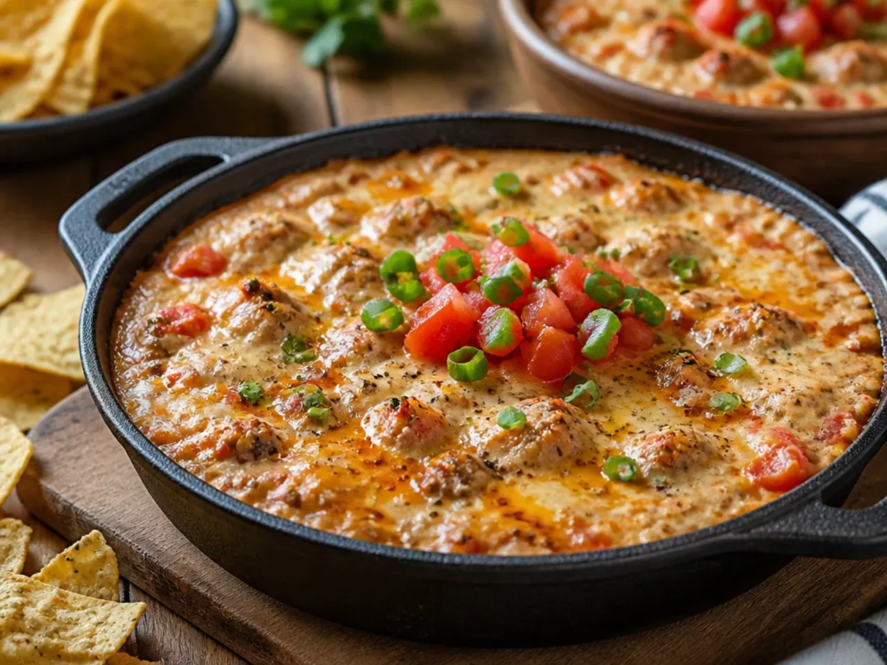 One-pan sausage rotel dip made quickly on the stovetop