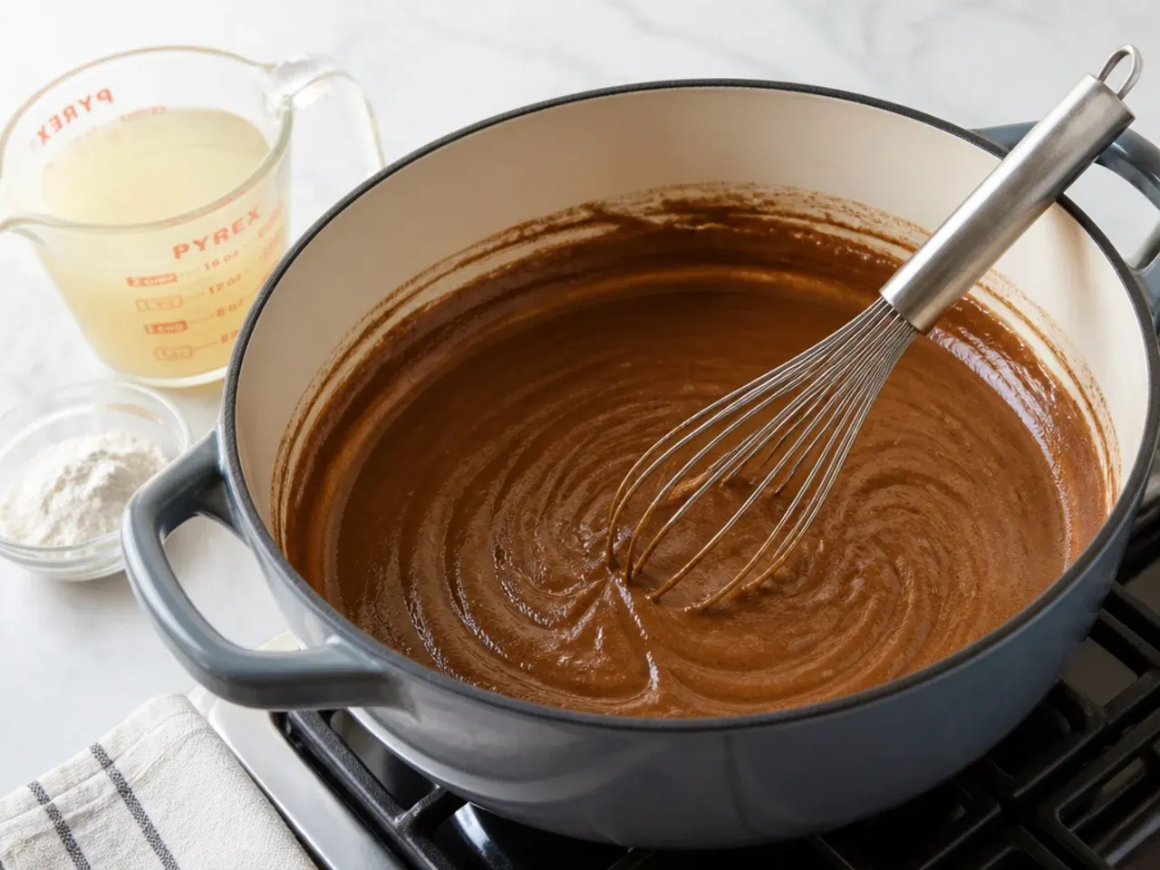 seafood gumbo recipe — step 1: make the dark roux