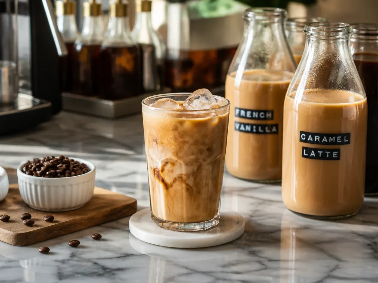 seven brew coffee drinks — make it ahead and batch tips