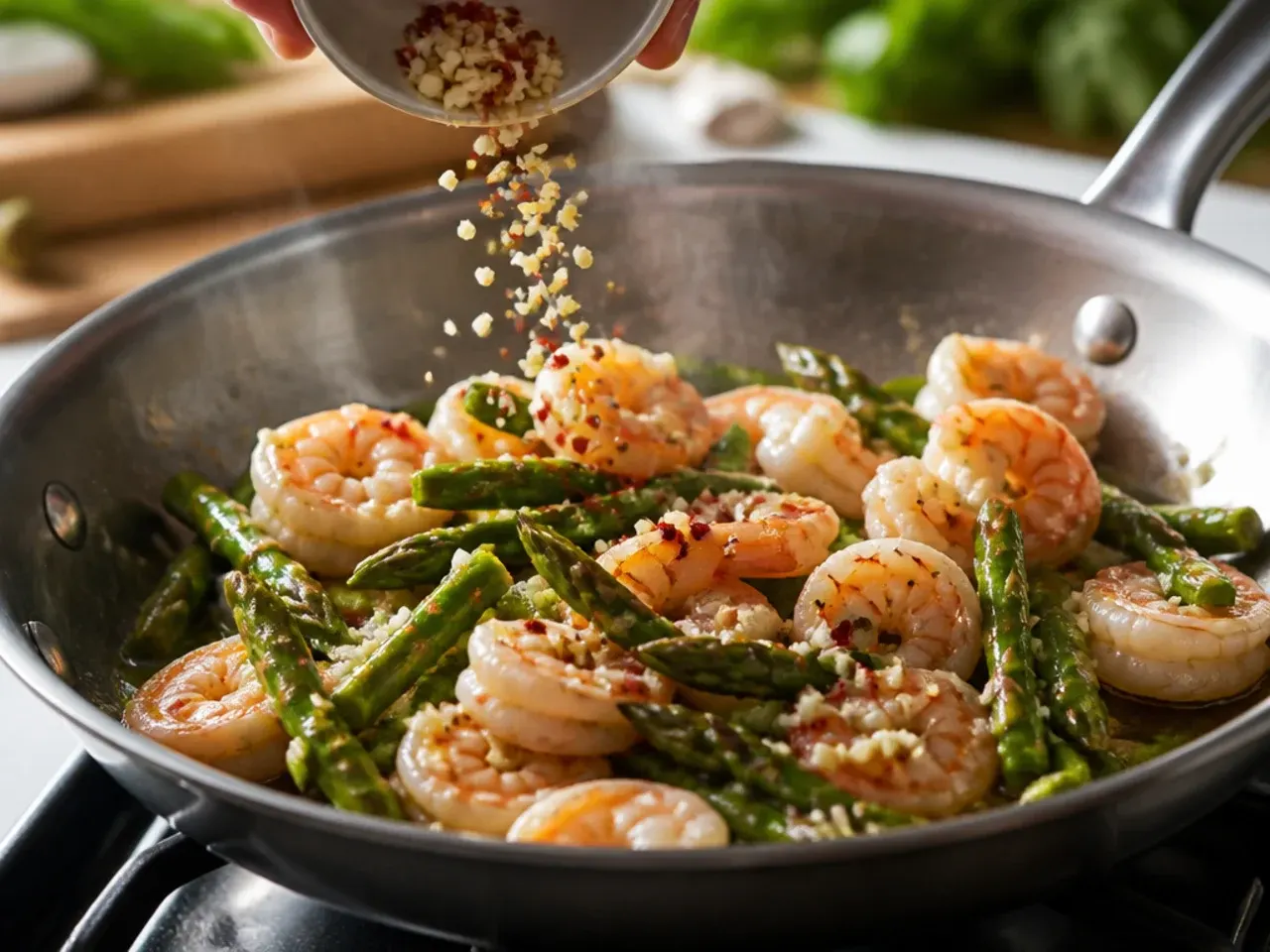 shrimp and asparagus recipes recipe step 4