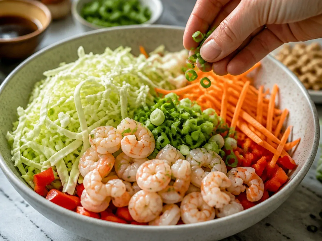 shrimp egg roll in a bowl recipe step 3