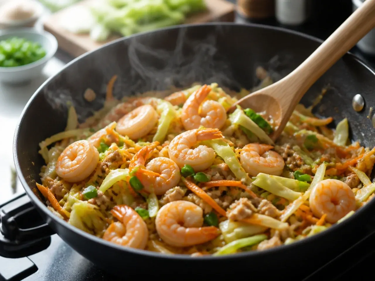 shrimp egg roll in a bowl recipe step 4