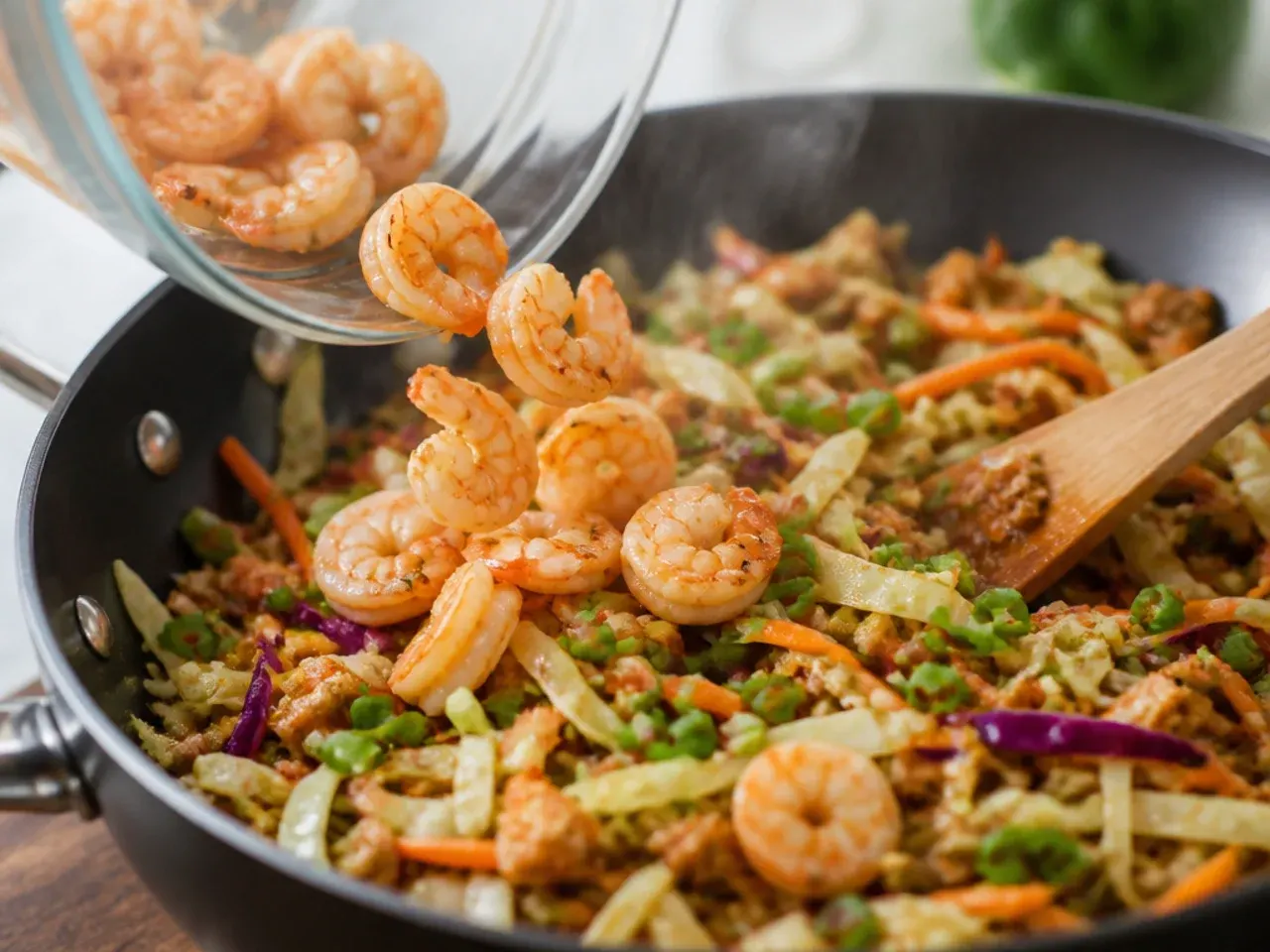 shrimp egg roll in a bowl recipe step 12